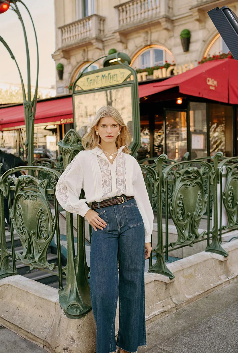 Sevilla High Rise Wide Leg Jeans - Vintage Indigo - Image 6