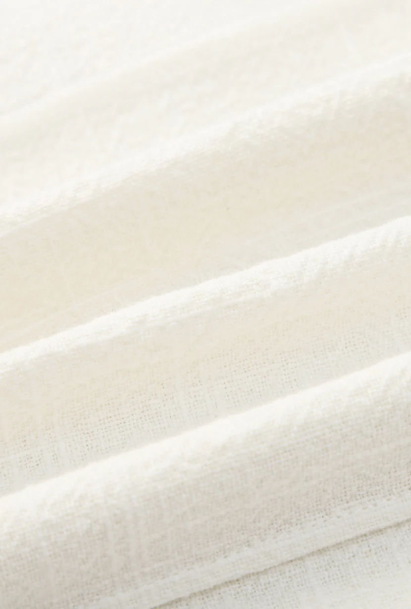 Teigan Linen Pencil Skirt - White - Image 10