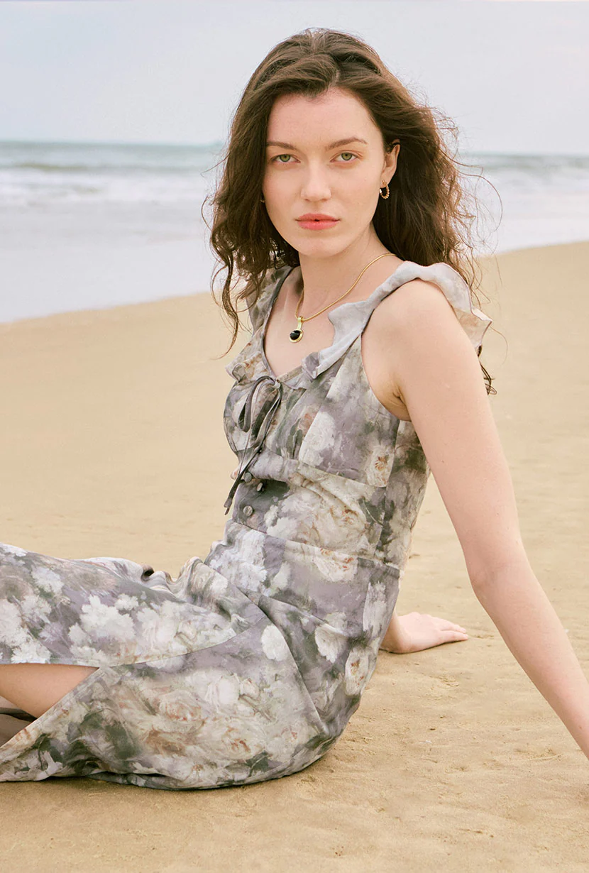 Tiana Dress - Sage Floral - Image 3