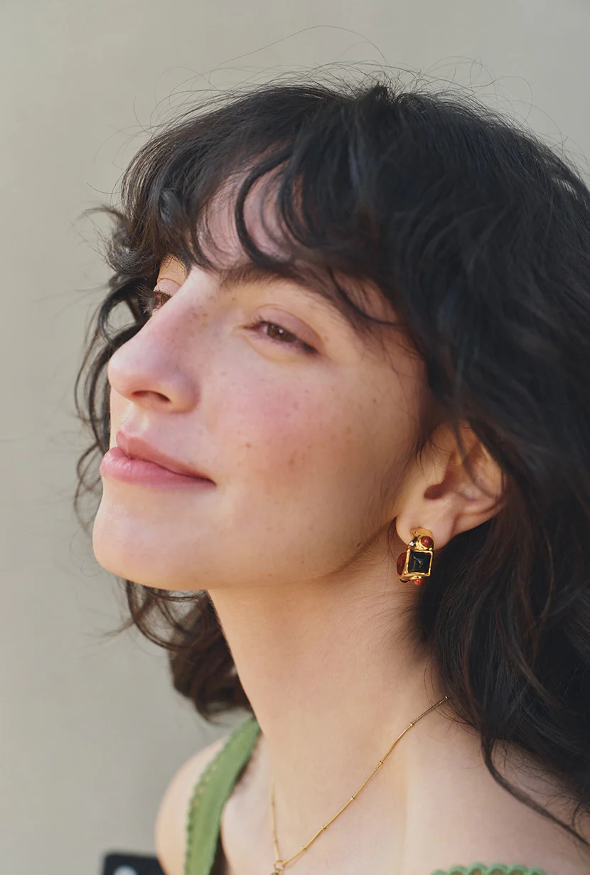 Vida Gold Bricks Earrings
