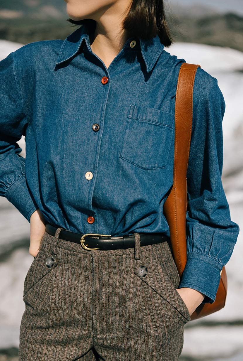 Vincent Blouse - Denim Blue - Image 2