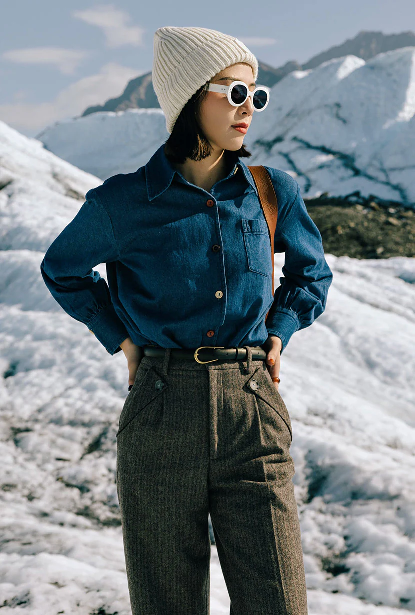 Vincent Blouse - Denim Blue - Image 3