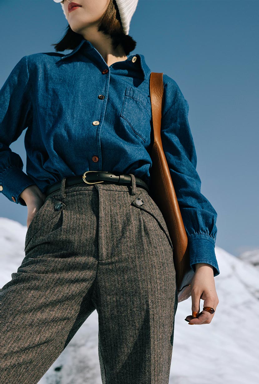 Vincent Blouse - Denim Blue - Image 4